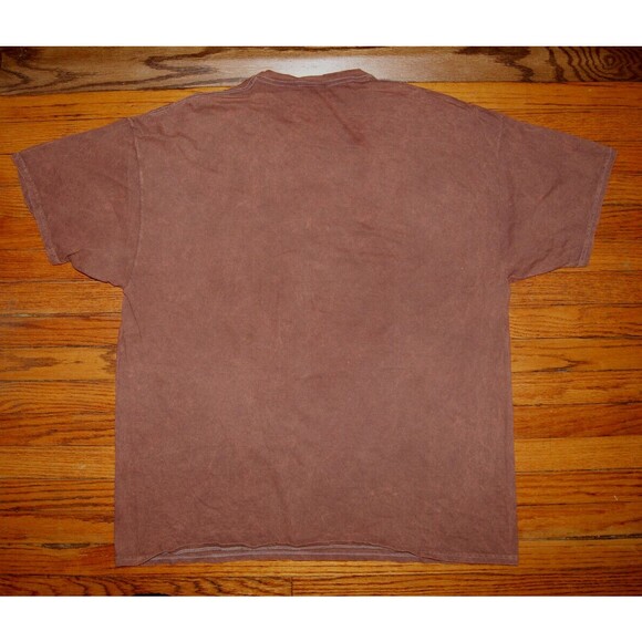 Mens Def  Leppard Reddish Brown T-Shirt Size Large  2017 Official Skull Wings - Picture 4 of 7